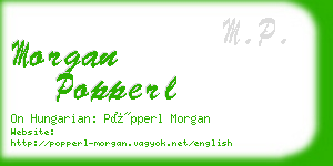 morgan popperl business card